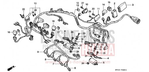 FAISCEAU DES FILS (CBR600FS/3S/T/3T/SET) CBR600FS de 1995